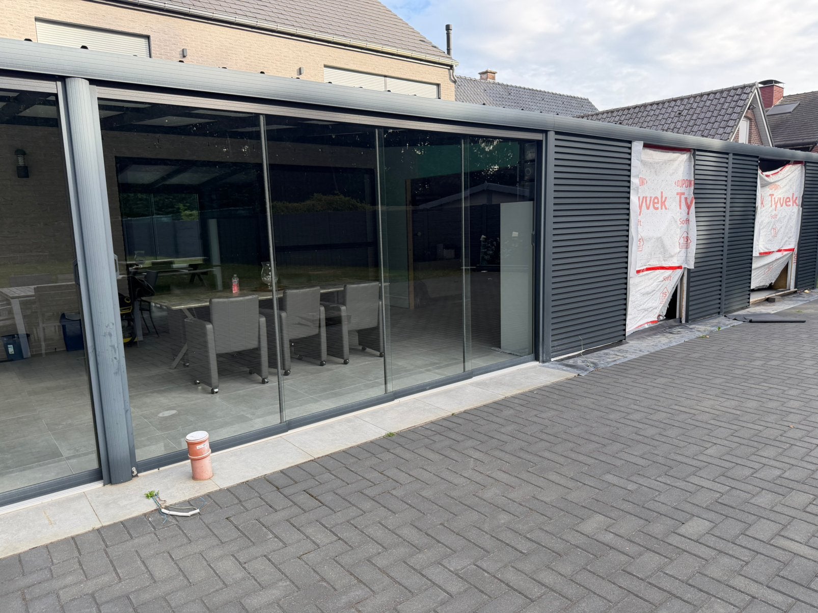 veranda vensters, Tuin en Terras, Overkappingen, Ophalen, Zo goed als nieuw, Veranda