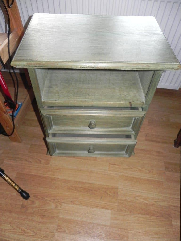 2 Tables de chevet Pins Vert (la paire), Maison & Meubles, Neuf, 45 à 65 cm, Enlèvement, 55 à 70 cm