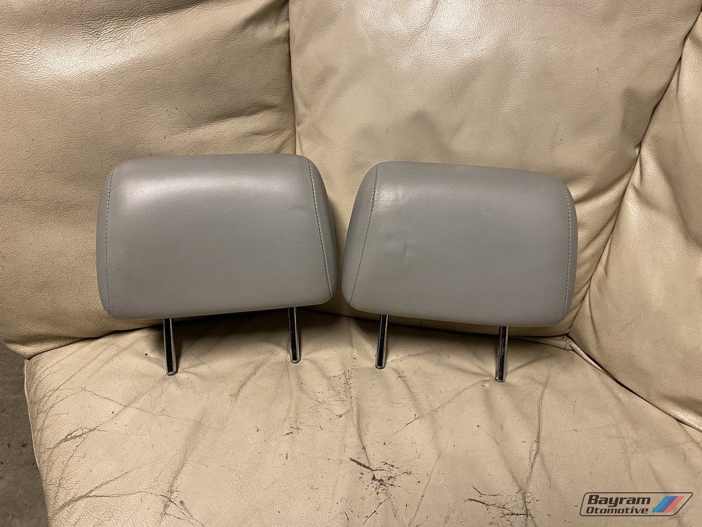 Bmw E36 hoofdsteunen grijs zilver sedan achterbank 3-serie M, Gebruikt, -, -, Ophalen of Verzenden