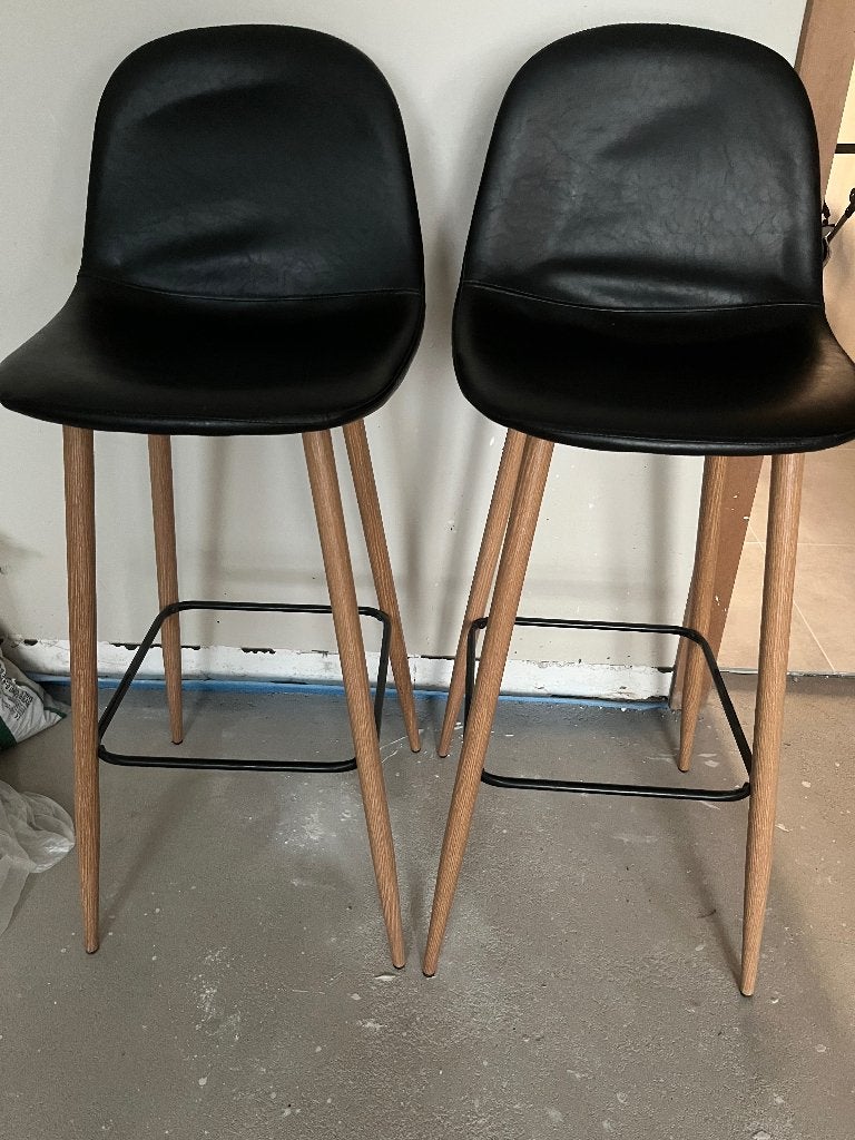 2 barkrukken Jonstrup, Huis en Inrichting, Stoelen, Ophalen, Zo goed als nieuw, Zwart