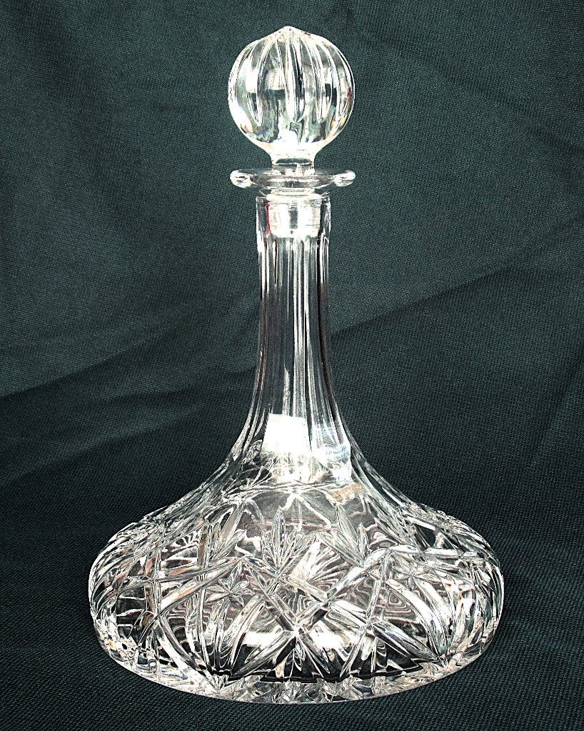 Grande carafe à vin en cristal de plomb solide., Antiquités & Art, Enlèvement ou Envoi