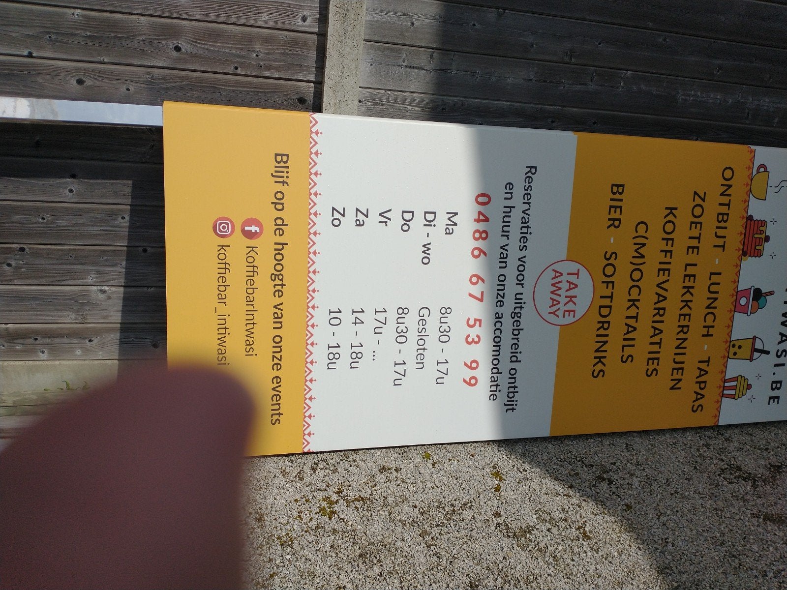 reclame paneel verzinkt staal. roestvrij ., Ophalen