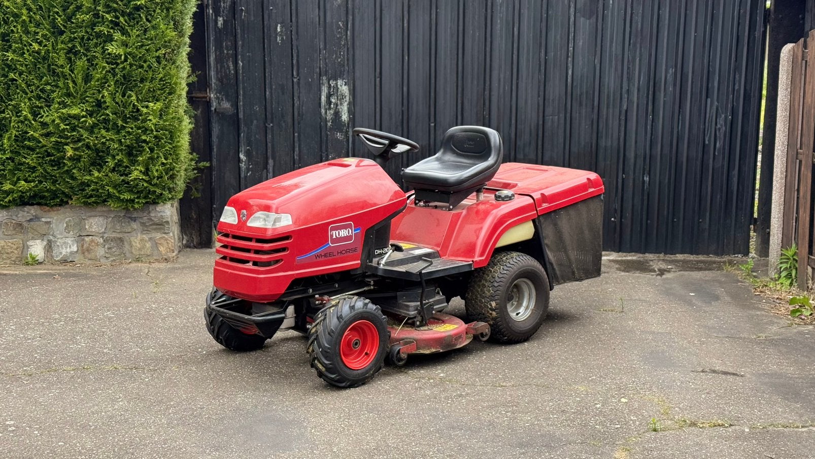 Toro DH210 zitmaaier, Ophalen, Gebruikt, Opvangbak, 90 tot 120 cm
