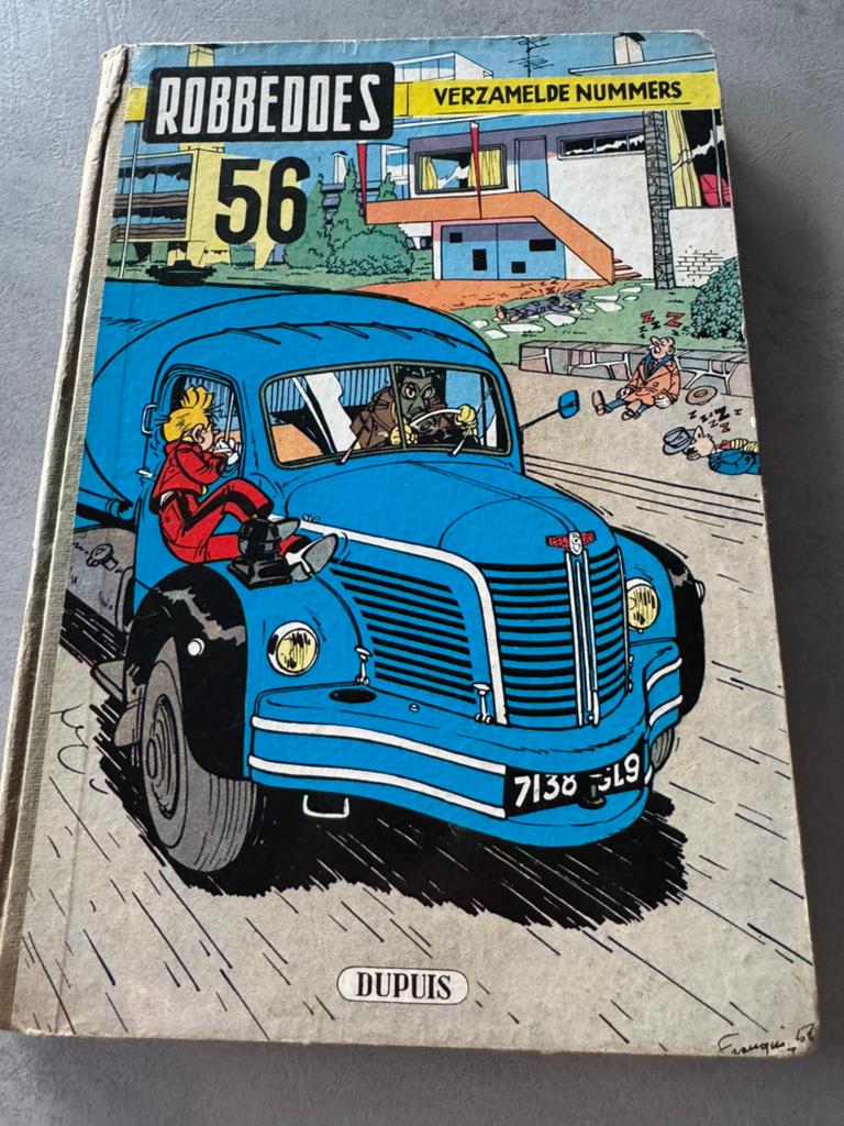 Robbedoes Vintage album 56 Dupuis (1956), Boeken, Eén stripboek, Ophalen of Verzenden, Gelezen