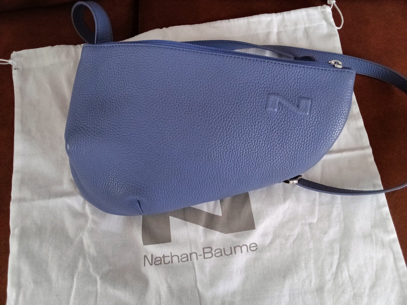 Nathan handtas, Handtassen en Accessoires, Tassen | Damestassen, Ophalen of Verzenden, Blauw, Handtas