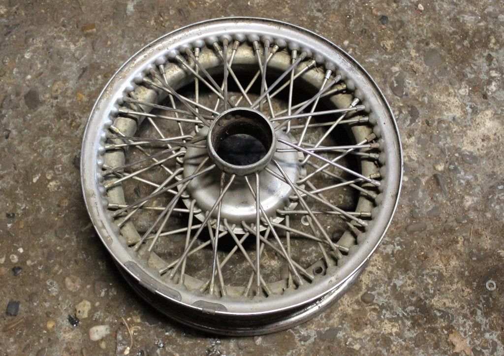 Eén Jaguar SPAAKWIEL, chrome, 16 x 5J, Ophalen of Verzenden, 16 inch, Overig, Velg(en)