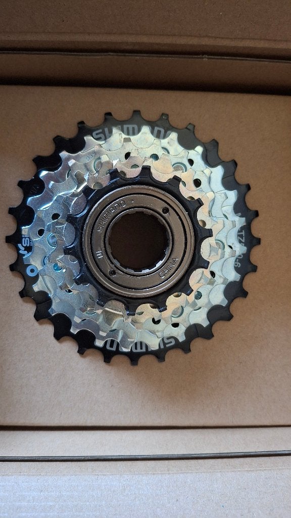 NIEUW Shimano 6 speed freewheel schroefpion fiets achterwiel, Fietsen en Brommers, Fietsonderdelen, Ophalen, Nieuw, Shimano freewheel schroefpion cassette fiets wiel versnelling
