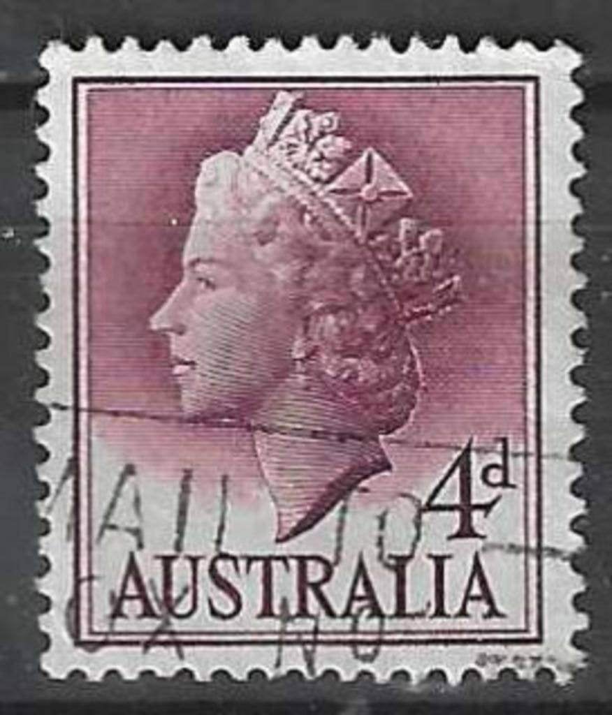 Australie 1957 - Yvert 235 - Koningin Elisabeth II (ST), Verzenden, Gestempeld