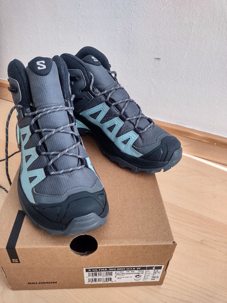 Salomon wandelschoenen - X ultra 360 mid GTX w - size 38 2/3, Vêtements | Femmes, Gris, Comme neuf, Enlèvement, ANDERE