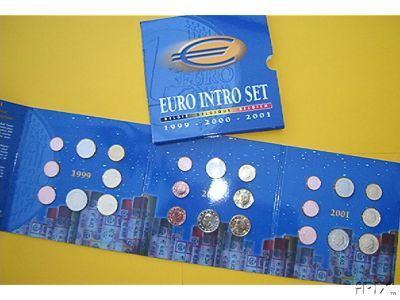 Belgique : Introset EURO 1999/2000/2001(24 pièces)- BIZARRE , Timbres & Monnaies, Envoi, Série