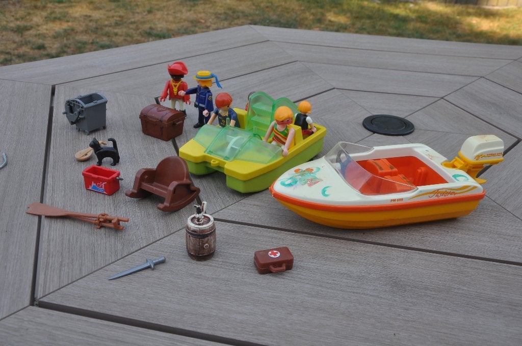 twee playmobil bootjes, Ophalen of Verzenden, Gebruikt, Losse onderdelen, Boot/Schip