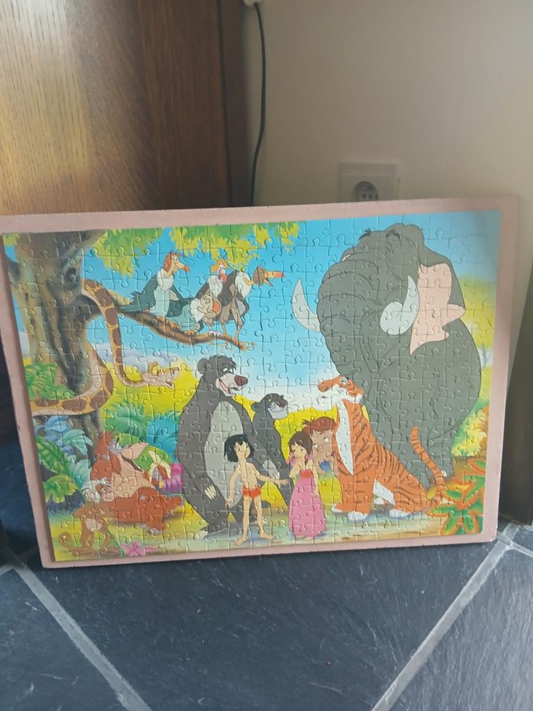 Puzzle van de jungle book op houten plaat, Ophalen