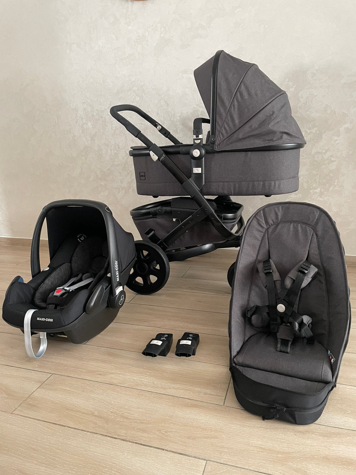 Joolz Geo 2 Awesome antracite Kinderwagen Complete 3-in-1, Kinderen en Baby's, Ba, Zo goed als nieuw, Ba, Maxi-Cosi