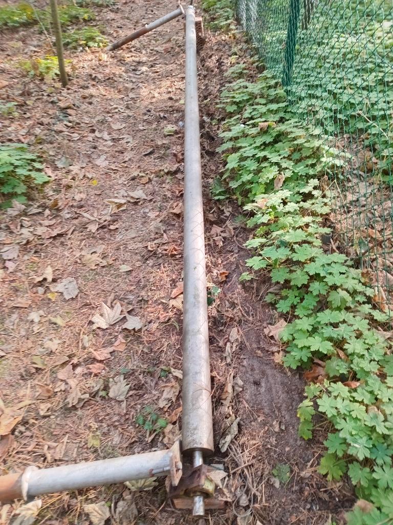 inox rol voor zwembadcover, Tuin en Terras, Zwembad-toebehoren, Ophalen, Gebruikt, Afdekzeil