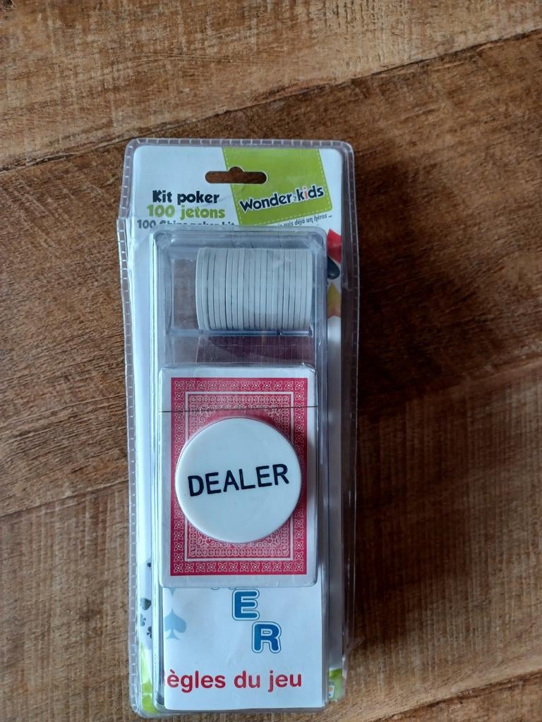 Kit poker 100 jetons - version junior, Ophalen of Verzenden, Nieuw