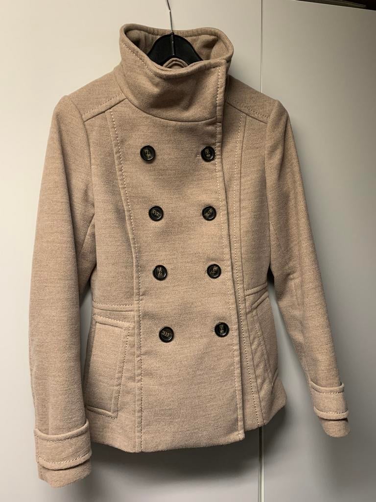 Veste caban double boutonnage, Enlèvement, Comme neuf, Beige