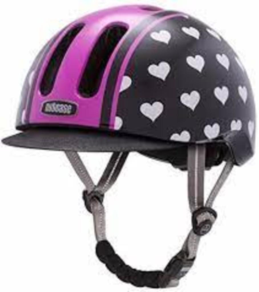 fietshelm Nutcase Metroride Heart and Soul fietshelm, Fietsen en Brommers, Ophalen of Verzenden, Zo goed als nieuw, Meisje, Nutcase