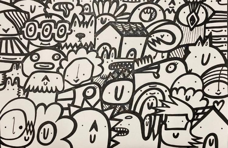 Kev Munday : exemplaire unique 60 par 90 avec certificat, Antiquités & Art, Enlèvement ou Envoi