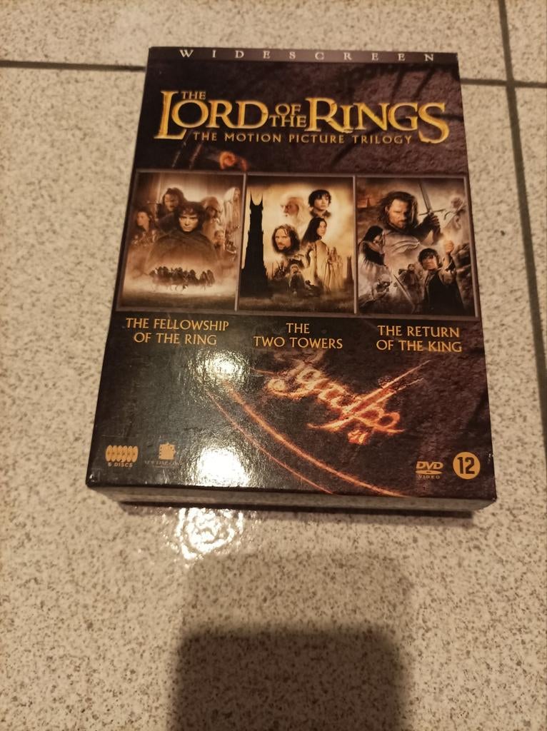 The lord of the rings trilogy DVD 3 films, Cd's en Dvd's, Ophalen of Verzenden, Zo goed als nieuw, Boxset
