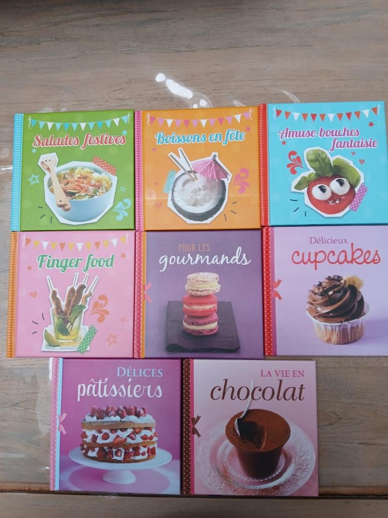 Lot de 8 petits livres de cuisine, Enlèvement ou Envoi