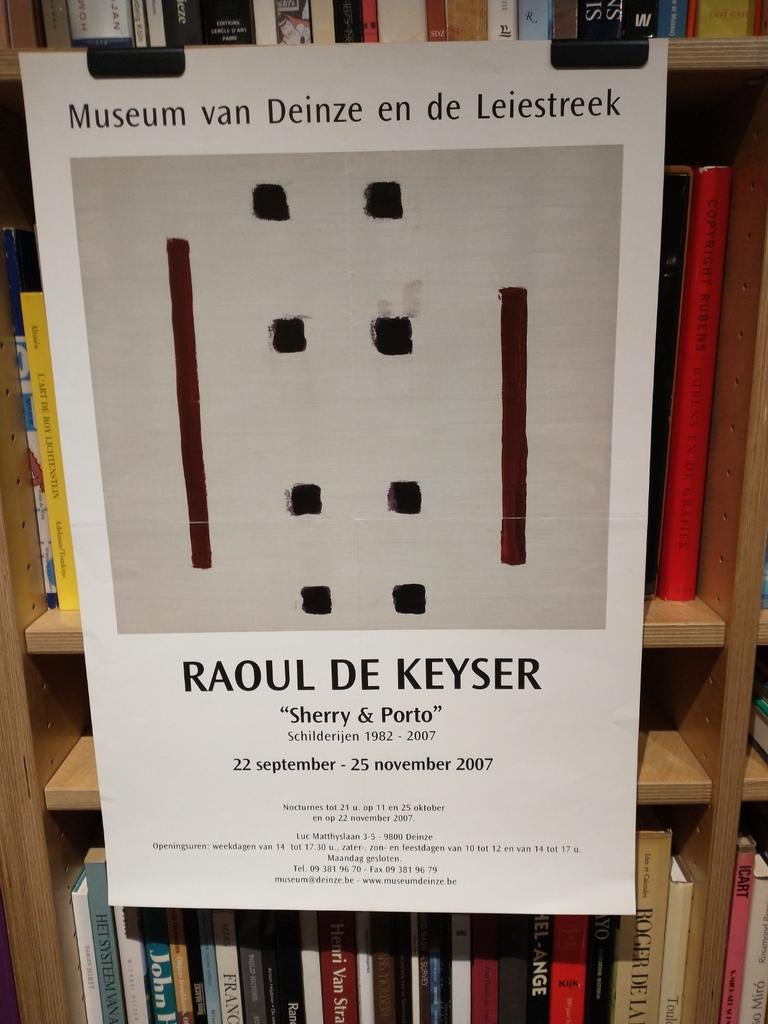 Raoul De Keyser - Sherry & Porto affiche 2007, Verzamelen, Posters, Ophalen of Verzenden, Gebruikt