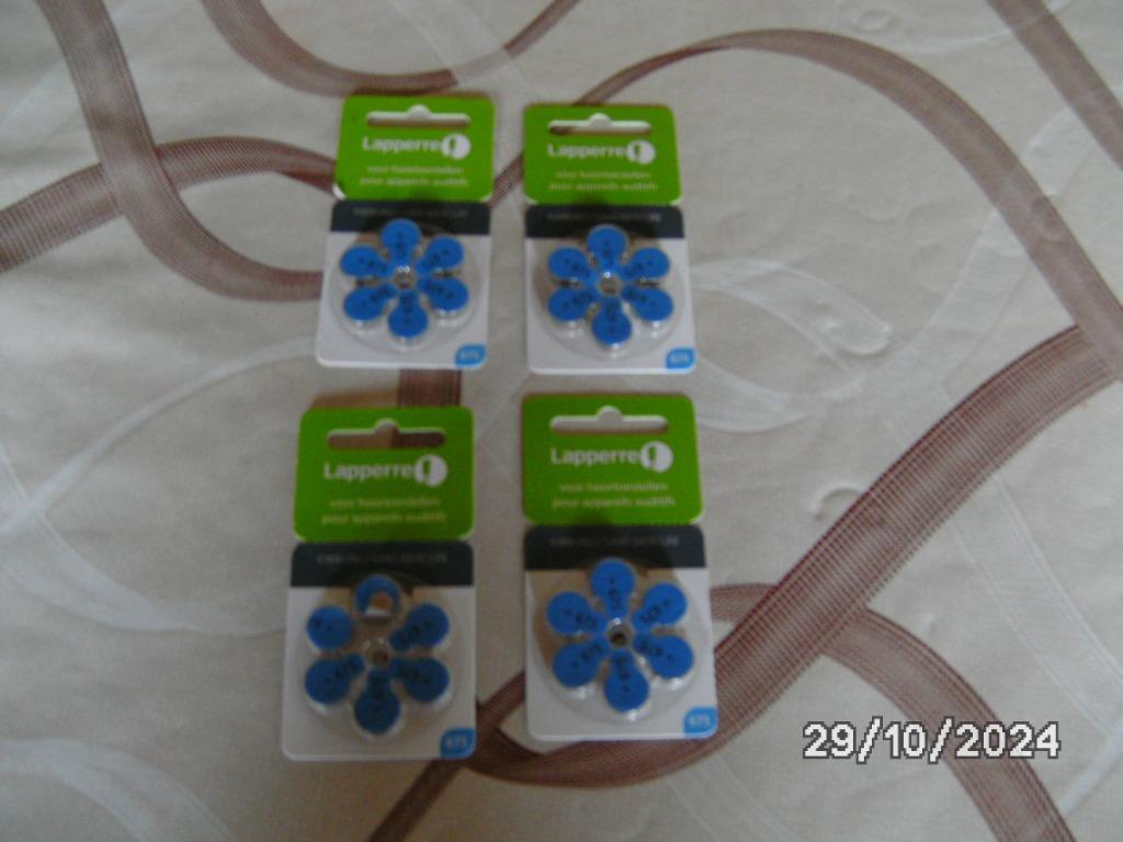 4 pakjes batterijen voor hoorapparaten, Ophalen of Verzenden, Nieuw