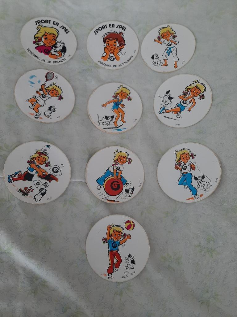 Vintage stickers Generale Bank (16 stuks), Verzamelen, Ophalen of Verzenden, Zo goed als nieuw, Sport