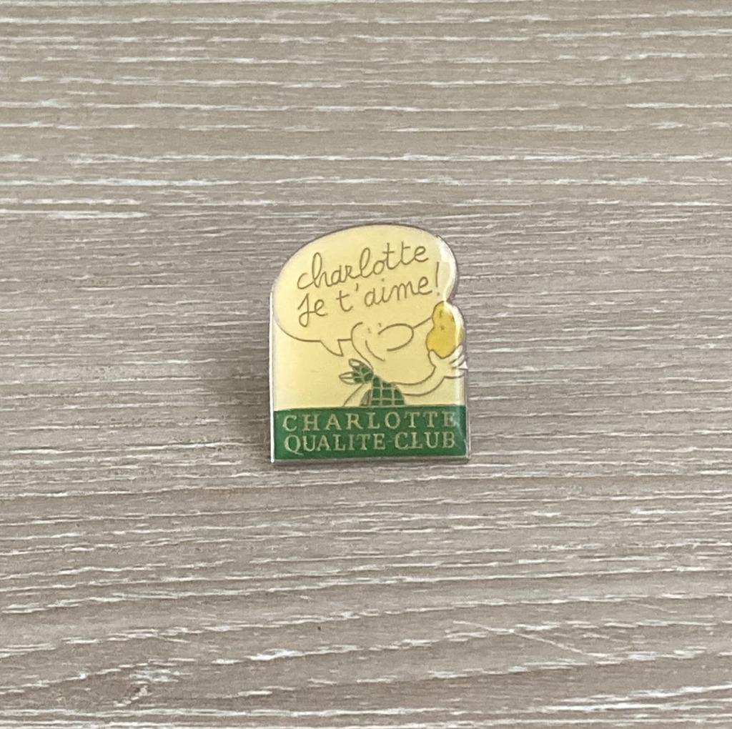 PIN - CHARLOTTE QUALITE CLUB - AARDAPPELEN - POMMES DE TERRE, Envoi, Utilisé, Autres sujets/thèmes, Insigne ou Pin's