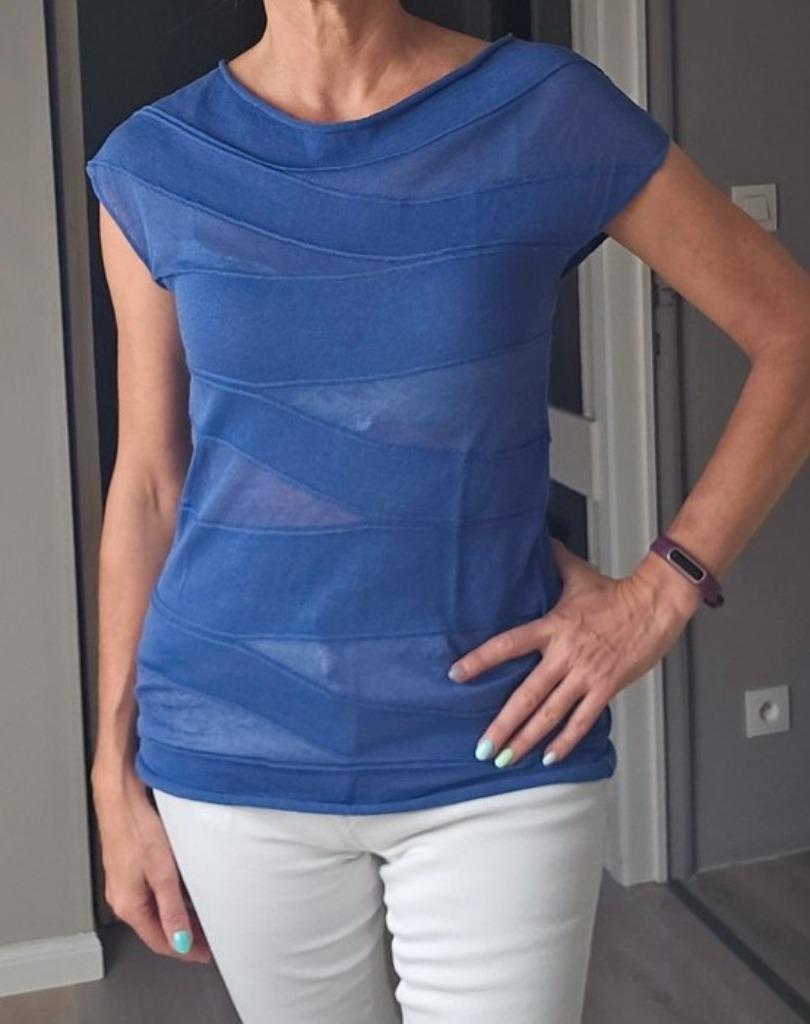 Sarah Pacini blauwe trui als nieuw, Sarah pacini, Ophalen of Verzenden, Zo goed als nieuw, Blauw