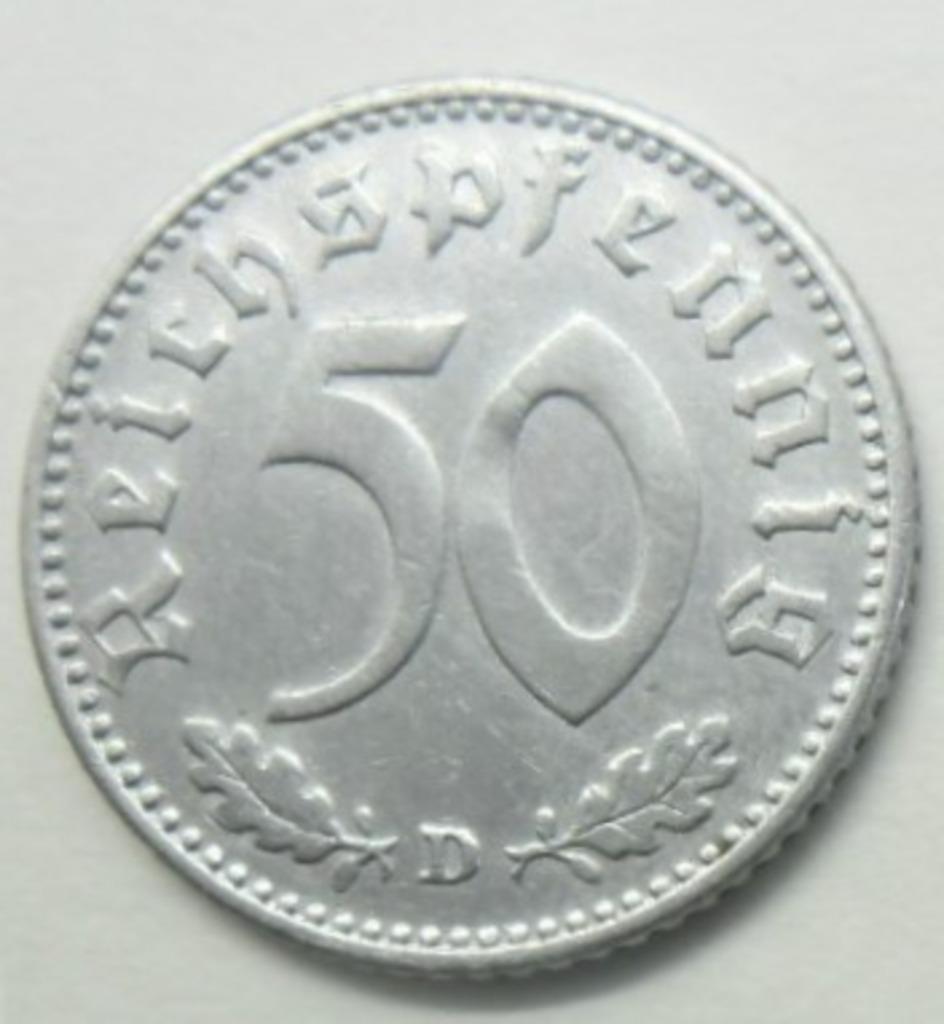 Allemagne 50 reichspfennig 1935 D très TTB monnaie KM# 87, Envoi, Allemagne, Monnaie en vrac