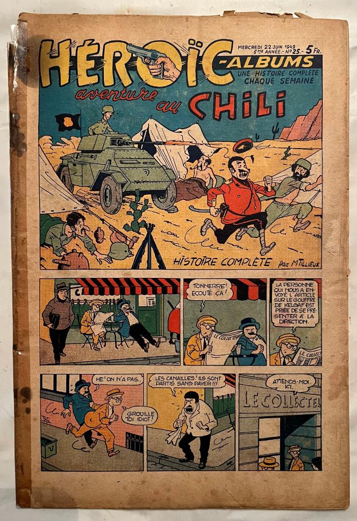 Héroïc-Albums 5ème année n 25 (1949) - TILLIEUX, Enlèvement