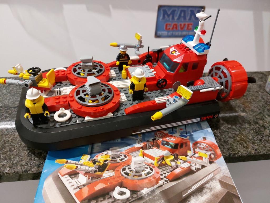 lego brandweer hoovercraft, Ophalen of Verzenden, Zo goed als nieuw, Complete set, Lego