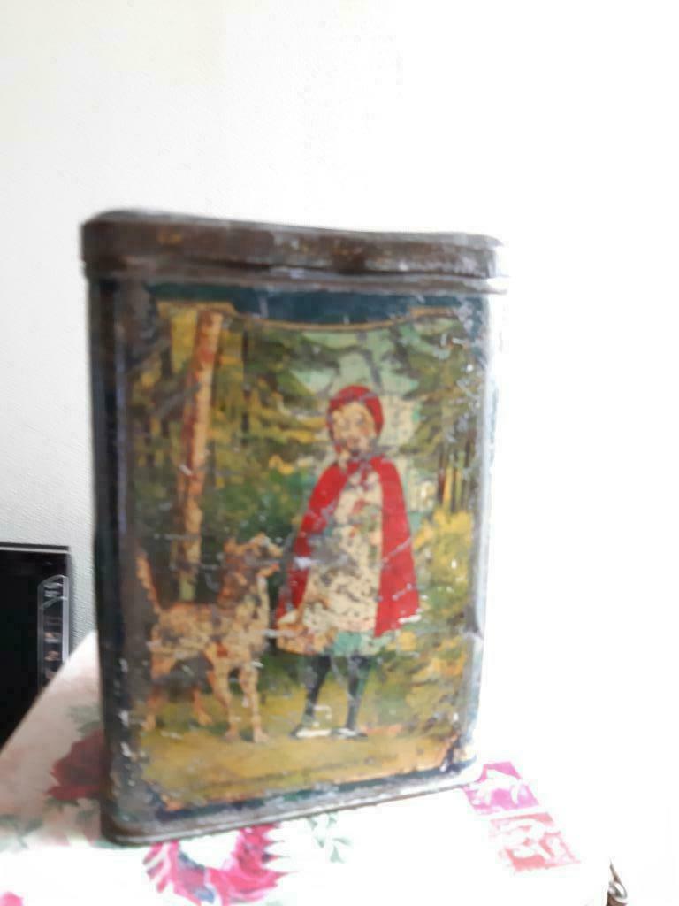 Oud sprookjesblik Roodkapje / Rileys cream Toffees England, Verzamelen, Ophalen of Verzenden, Gebruikt, Overige