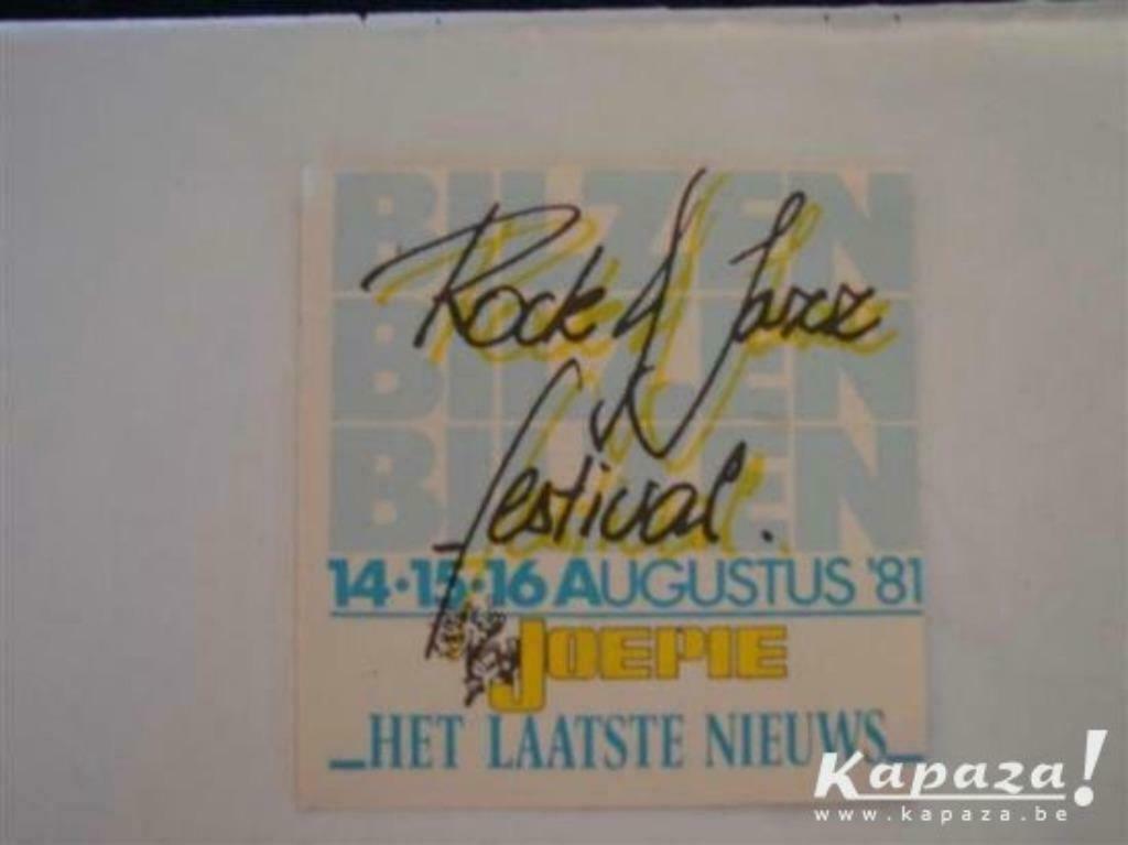 Rock of Jazz festival 1981 Bilzen, Ophalen of Verzenden, Zo goed als nieuw