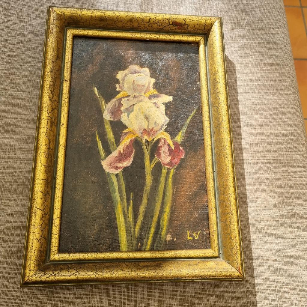 Schilderij van bloemen op doek, Ophalen of Verzenden