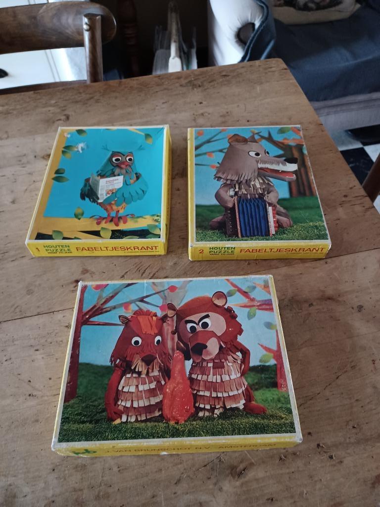 Houten puzzels FABELTJESKRANT aan 10 euro per stuk, Ophalen of Verzenden