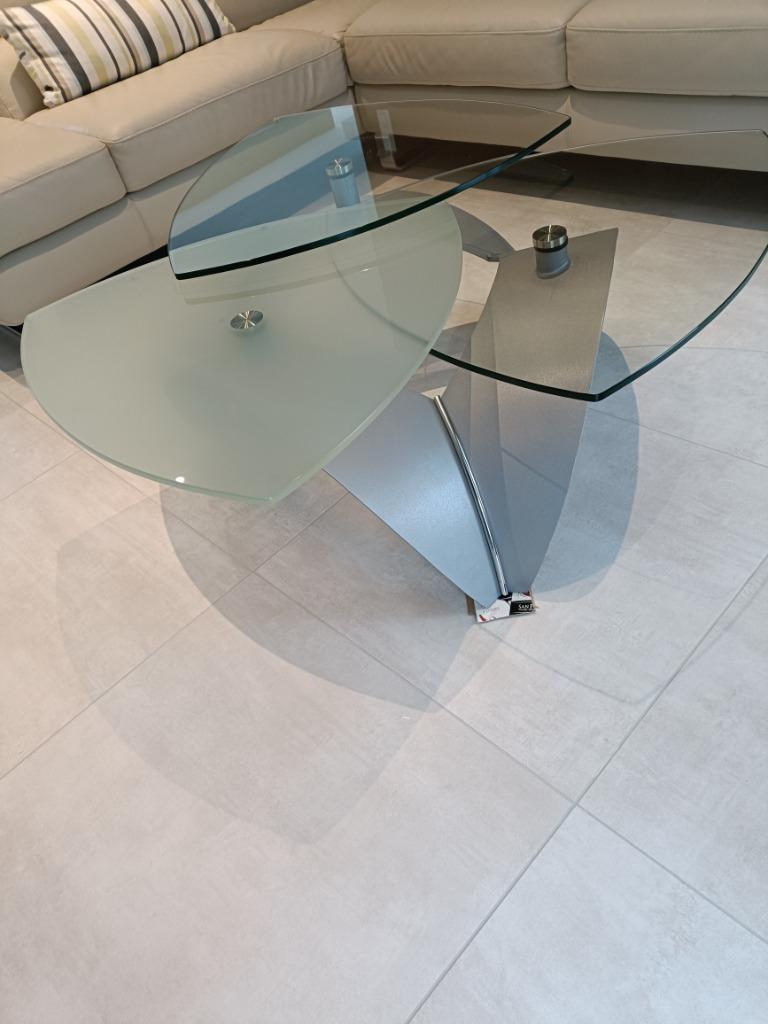 table de salon, Maison & Meubles, Enlèvement, Utilisé, Verre
