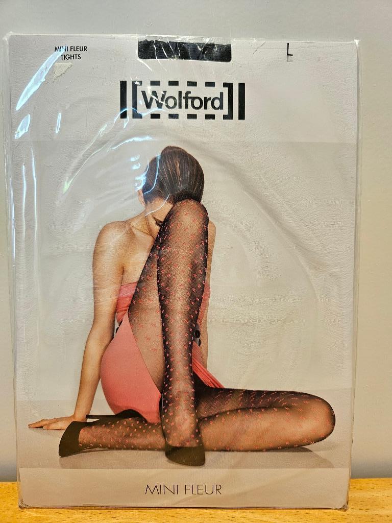 Wolford Mini Fleur panty - zwart - L, Kleding | Dames, Zwart, Nieuw, Ophalen of Verzenden, Maat 44/46 (L)