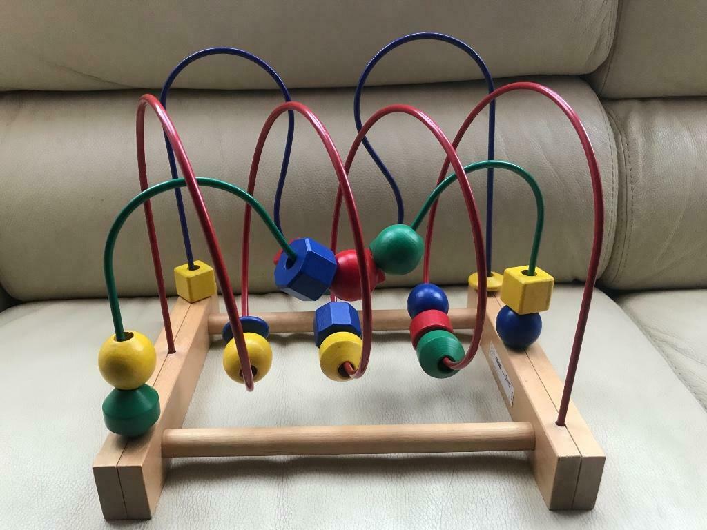 Houten kralenspiraal, Kinderen en Baby's, Ophalen of Verzenden, Zo goed als nieuw, Overige typen