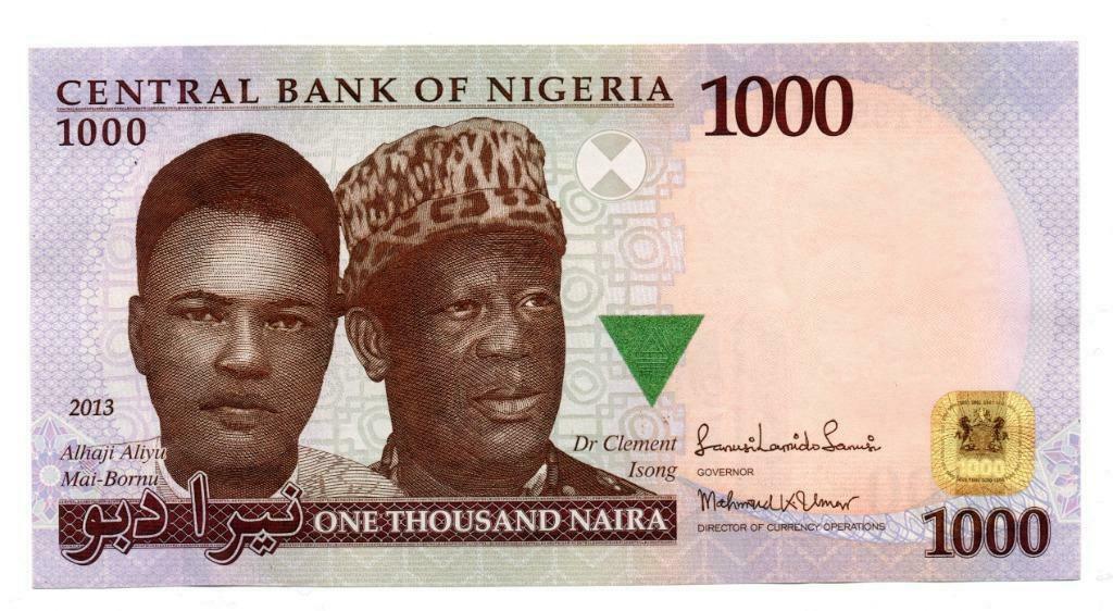 1000 NAIRA 2013     NIGERIA    P36f    MOOI BILJET    € 10, Timbres & Monnaies, Enlèvement ou Envoi, Nigeria, Billets en vrac