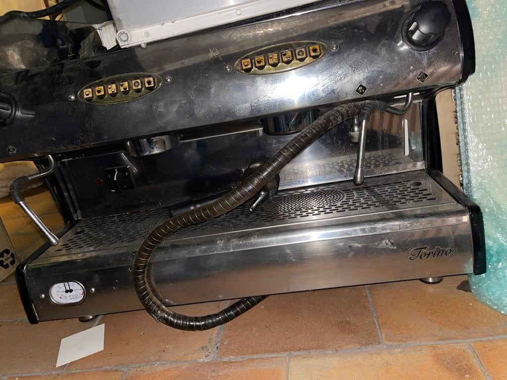 professionele 2-groep espressomachine en koffiemolen, Café moulu, Machine à espresso, 2 à 4 tasses, Enlèvement