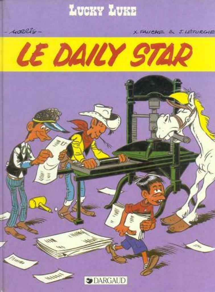Lucky Luke,Le Daily Star,Première édition, Une BD, Enlèvement ou Envoi, Utilisé