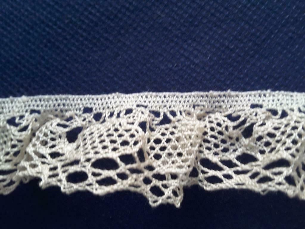 dentelle blanc cassé 27 mm legerement ondulée D2525, Enlèvement ou Envoi, Neuf, Dentelle