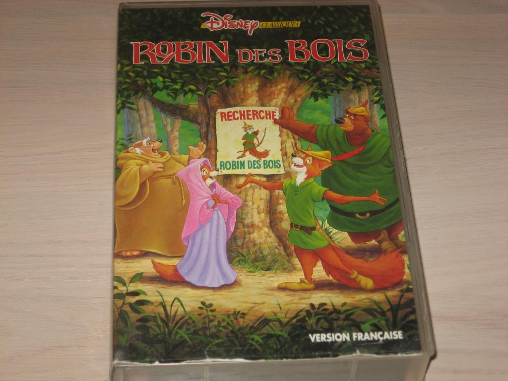 k7 vhs robin des bois, Tekenfilm, Alle leeftijden, Ophalen of Verzenden, Zo goed als nieuw