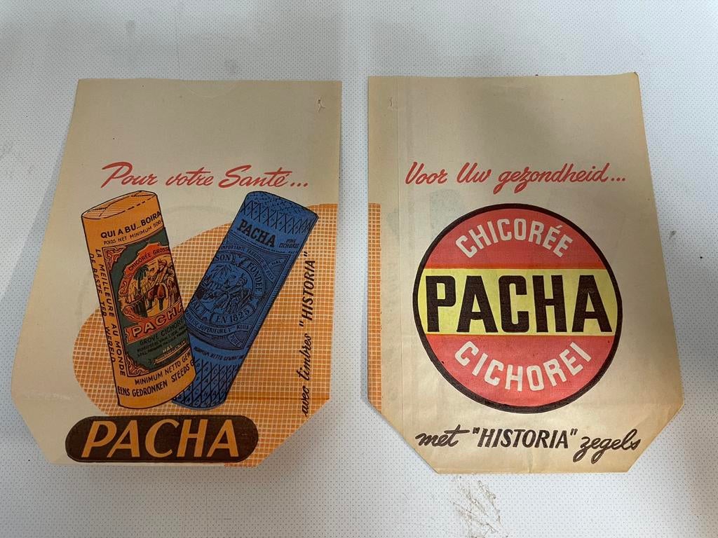 Chicoree chicorei cichorei pacha zakje zak, Verzamelen, Merken en Reclamevoorwerpen, Ophalen of Verzenden, Zo goed als nieuw