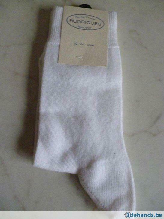 Nieuwe witte sokken/kousen Rodrigues M32/35, Nieuwprijs 8€,, Nieuw, Jongen of Meisje, Sokken