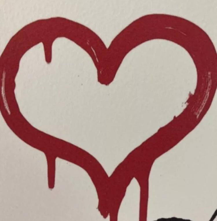 BANKSY : Rat Love. Lithographie avec certificat, Enlèvement ou Envoi