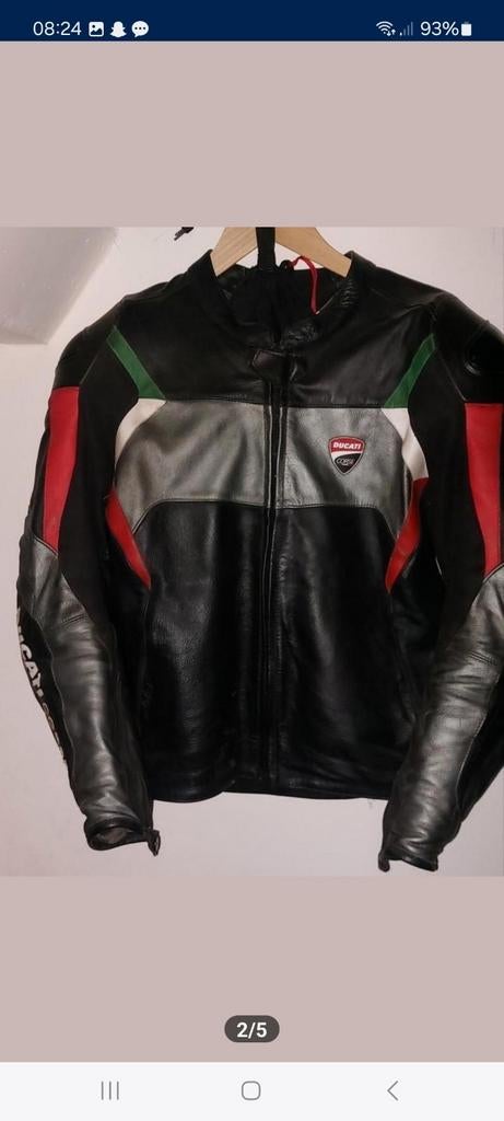 Ducati Corse leren jas, Motoren, Kleding | Motorkleding, Ophalen of Verzenden