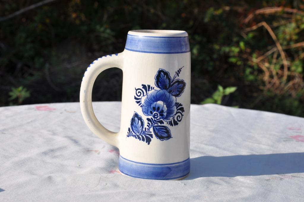 §  chope delft decor fleur et moulin, Ophalen of Verzenden