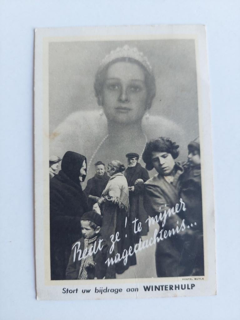 Prentkaart koningin Astrid Winterhulp, Verzamelen, Ophalen